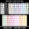 Spooky Skeleton Smile Face Halloween Temporary Tattoo Water Resistant Fake Body Art Set Collection
